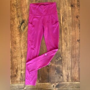 Lululemon Fast Free High Rise Crop 23